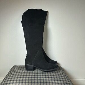 Vince Camuto Black Suede Over The Knee Boots Women's Size 8.5M‎